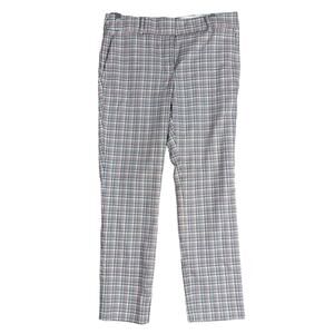 LOFT Womens Pants Multicolored Plaid Mid Rise The Slim Stretch 6